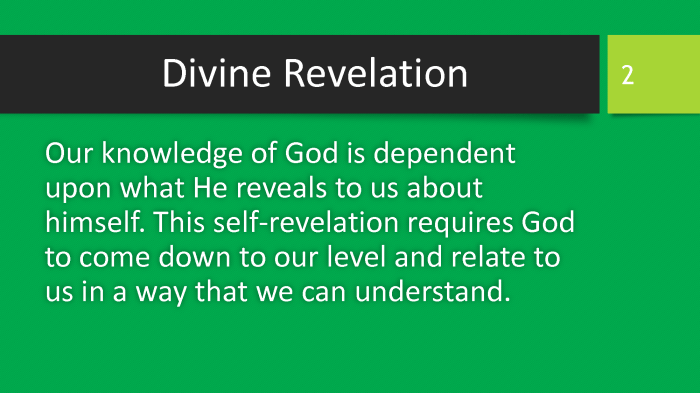 Two pillars of divine revelation