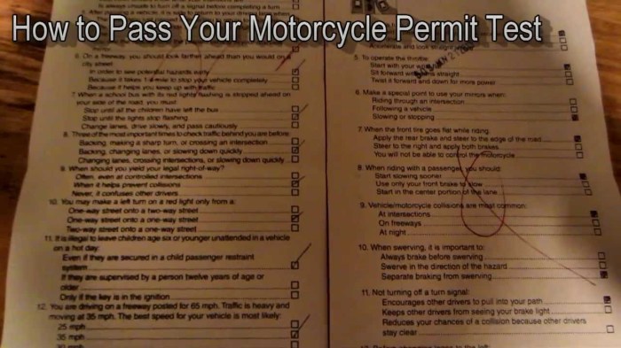 Alabama motorcycle license practice test