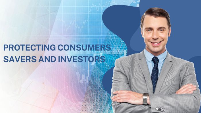 Protecting consumers savers and investors example